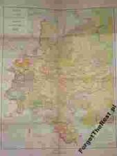 Mapa polityczno-administracyjna części europe 1953