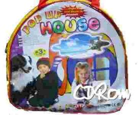 Domek rozkładany typu pop up trójkolorowy