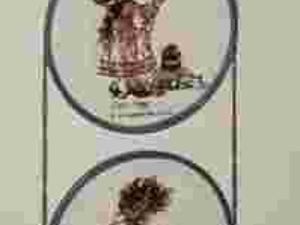 DWA OBRAZKI NA SZKLE MALOWANE -  SARAH   KEY