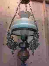 ŻYRANDOL Z MOSIĄDZU Z ELEMENTAMI DREWNA ! POLECAM