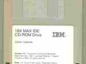 IBM 16X MAX IDE CD-ROM Drive Option Diskette